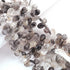 1 Strand Black Rutile  Smooth Briolettes - Pear  Shape  Briolettes - 10mmx9mm-17mmx9mm- 10 Inches BR03347