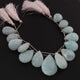 1  Strand  Amazonite Faceted Briolettes - Pear Shape Briolettes -21mmx14mm-25mmx10mm - 7.5 Inches03345 - Tucson Beads
