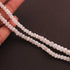 1  Strand White Rainbow  Moonstone Faceted Rondelles - 6mm -10.5 Inches BR0010