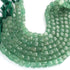 1 Strand Green Strawberry 9mm-10mm Faceted Cube Beads, 3D Box, Square, Dice Briolettes  ,9 Inches BR03854