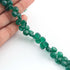 1 Strand Green Onyx  Faceted Briolettes - Heart Shape Gemstone -4mm-7mm , 9 Inches BR029