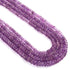 1 Strand Amethyst Faceted Rondelles -Semi Precious Gemstone Rondelles Beads- 4mm-7mm 16 Inches BR03852