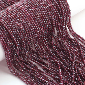 AAA Mozambique Garnet Micro Faceted 2mm  Beads - RB0496 - Tucson Beads