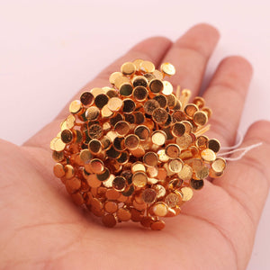 50 Pcs Gold Plated Head Pin,  Gold Stike ,Round Shape Head Pin , Copper Pin,  Gold Plated Copper Head Pin 65mmx5mm GPC1474 - Tucson Beads
