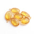 5 Pcs  Citrine Gemstone Faceted Oval Shape 925 Sterling Vermeil Single Bail Pendant /Connector-18mmx11mm SS034