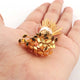 50 Pcs Gold Plated Head Pin,  Gold Stike ,Rhombus Shape Head Pin , Copper Pin,  Gold Plated Copper Head Pin 65mmx5mm GPC1473 - Tucson Beads