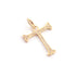 1 PC Pave Diamond Letter " T " Shape Yellow Gold Vermeil Pendant - 21mmx19mm-7mmx5mm RRPD016
