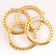 5  pcs Gold Plated Designer Round Charms, Beautiful Gold Round Charm , Jewelry Making Supplies 55 mm Bulk Lot GPC1480 - Tucson Beads