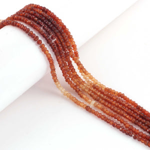 AAA Shaded Hessonite Micro Faceted 3mm Beads -RB528 - Tucson Beads