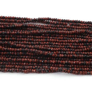 AAA Brown Tiger Eye  Micro Faceted 3mm  Beads -RB536 - Tucson Beads