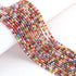 AAA Multi Zircon Micro Faceted 3mm Beads -RB530