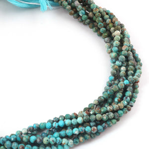 AAA Turquoise Micro Faceted 3mm Beads -RB543 - Tucson Beads