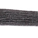 AAA Black Spinel Silver Coated   Micro Faceted 2mm Beads - RB551 - Tucson Beads