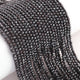 AAA Black Spinel Silver Coated   Micro Faceted 2mm Beads - RB551 - Tucson Beads