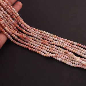 AAA Pink Opal Micro Faceted  - 4mm  Beads -RB526 - Tucson Beads