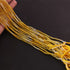 AAA Shaded Yellow Chalcedony  Micro Faceted 3mm Beads -RB531