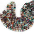 AAA Top Quality 1 Long Strand Multi Stone German Cut Faceted Briolettes  , German Cut Beads - 5mm-8mm ,16 Inches BR03365