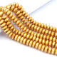 1 Strand Wheel Beads 24k Gold Plated On Copper - Copper Beads 8mm 8 inch GPC1376 - Tucson Beads