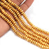 1 Strand Round Beads 24k Gold Plated On Copper - Copper Beads 6mm 8 inch GPC1375