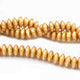 1 Strand Wheel Beads 24k Gold Plated On Copper - Copper Beads 12mm 8 inch GPC1373 - Tucson Beads