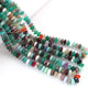 AAA Top Quality 1 Long Strand Multi Stone German Cut Faceted Briolettes  , German Cut Beads - 4mm-8mm ,16 Inches BR03073 - Tucson Beads