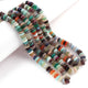AAA Top Quality 1 Long Strand Multi Stone German Cut Faceted Briolettes  , German Cut Beads - 5mm-8mm ,16 Inches BR03366 - Tucson Beads