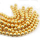 1 Strand Gold Plated  Copper Balls, Copper Balls,Jewelry Making Supplies 12 mm 8 inches Bulk Lot GPC1378 - Tucson Beads