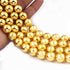 1 Strand Gold Plated  Copper Balls, Copper Balls,Jewelry Making Supplies 12 mm 8 inches Bulk Lot GPC1378