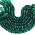 1 Long Strand Green Onyx Faceted Rondelles Beads-Semi Precious Gemstone Rondelles Beads 8mm-13mm - 9 Inches BR03420