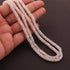 1 Strand White Rainbow Moonstone Faceted Heishi Beads - White Rainbow Moonstone Wheel Rondelles 6mm-7mm 8 Inches BR388
