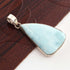 Beautiful Genuine and Rare Larimar Fancy Pendant - 925 Sterling Silver- Gemstone Pendant SJ366