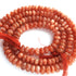1 Long Strand Sunstone Smooth Rondelles  - Semi Precious Gemstone Rondelles Beads 8mm-10mm 14 Inches BR1436