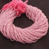 5 Strands Pink Zircon Faceted Rondelles- Finest Quality Zircon Rondelles Beads 3mm 16 inch strand RB018