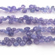 1 Strand Tenzanite  Faceted Briolettes - Heart Shape Briolettes -5mmx6mm-8mmx8mm - 9-Inches BR02728 - Tucson Beads