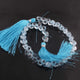1 Strand  Amazing Quality Natural  Blue Topaz Faceted Briolettes -Onion Shape Briolettes -5mm-6mm-9 inches BR02758 - Tucson Beads