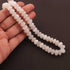 1 Strand White Moonstone faceted Rondelles - Round Shape  Beads 9mm-10mm 14 Inches BR450