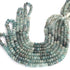 1 Strand Moss Aquamarine Faceted Rondelles- Semi Precious Gemstone Rondelles  Beads-5mm- 6mm-16.5 Inches BR03636