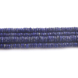 1 Long Strand Lapis Lazuli Faceted  Heishi Rondelles - Wheel  Roundelles  - 5mm-7mm - 14 Inches BR02637 - Tucson Beads