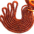 1  Long Strand Hessonite Smooth Gemstone Rondelles Beads- 5mm-9mm- 16 Inches BR01746