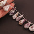 1 Strand Lilac jasper Faceted Briolettes - jasper Faceted Briolettes ,Fancy Shape Briolettes-23mmx12mm 8 Inches BR403