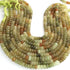 1 Long Strand  Grossular Garnet Faceted Rondelles - Gemstone Faceted Rondelles Beads-7mm-11mm-14 Inches BR0812