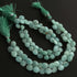 1  Strand Amazonite Faceted Briolettes  -Heart Shape Briolettes- 9mm-13mm- 8 Inches BR02445