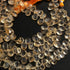 1  Strand  Citrine Faceted Briolettes - Pear Shape Briolettes- 7mmx6mm-15mmx10mm- 8.5-Inches BR02040