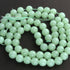 1 Strand Light Green Chalcedony Gemstone Smooth Round Balls 12mm - 16  Inches BR1140