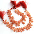 1 Strand Sunstone Gemstone Faceted Pear Briolettes 9mmx7mm-15mmx10mm 8 Inches BR01113