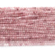 1 Strand Pink Rutile 3mm Gemstone Balls, Semiprecious beads 12.5 Inches Long- Faceted Gemstone Jewelry RB0035 - Tucson Beads