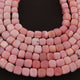 1 Strand Pink Opal Faceted  Cube Shape Briolettes -Box Shape Gemstone Beads 7mmx6mm-9mmx7mm 12 Inches BR647 - Tucson Beads