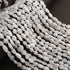1 Long Strand White Labradorite Smooth Oval Briolettes -Semi Precious Gemstone Smooth Briolettes Beads -5mmx5mm-12mmx6mm - 13 Inches BR0565