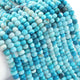 1  Strand  Shaded  Sky Blue Opal  Smooth Heishi Rondelles Beads - Wheel Shape Gemstone Spacer Beads - 5mm -  13 Inches BR03374 - Tucson Beads