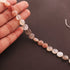 1 Strand Multi Moonstone Faceted Coin Briolettes - Multi Moonstone Coin Beads 8mm-9mm 14 Inch BR682
